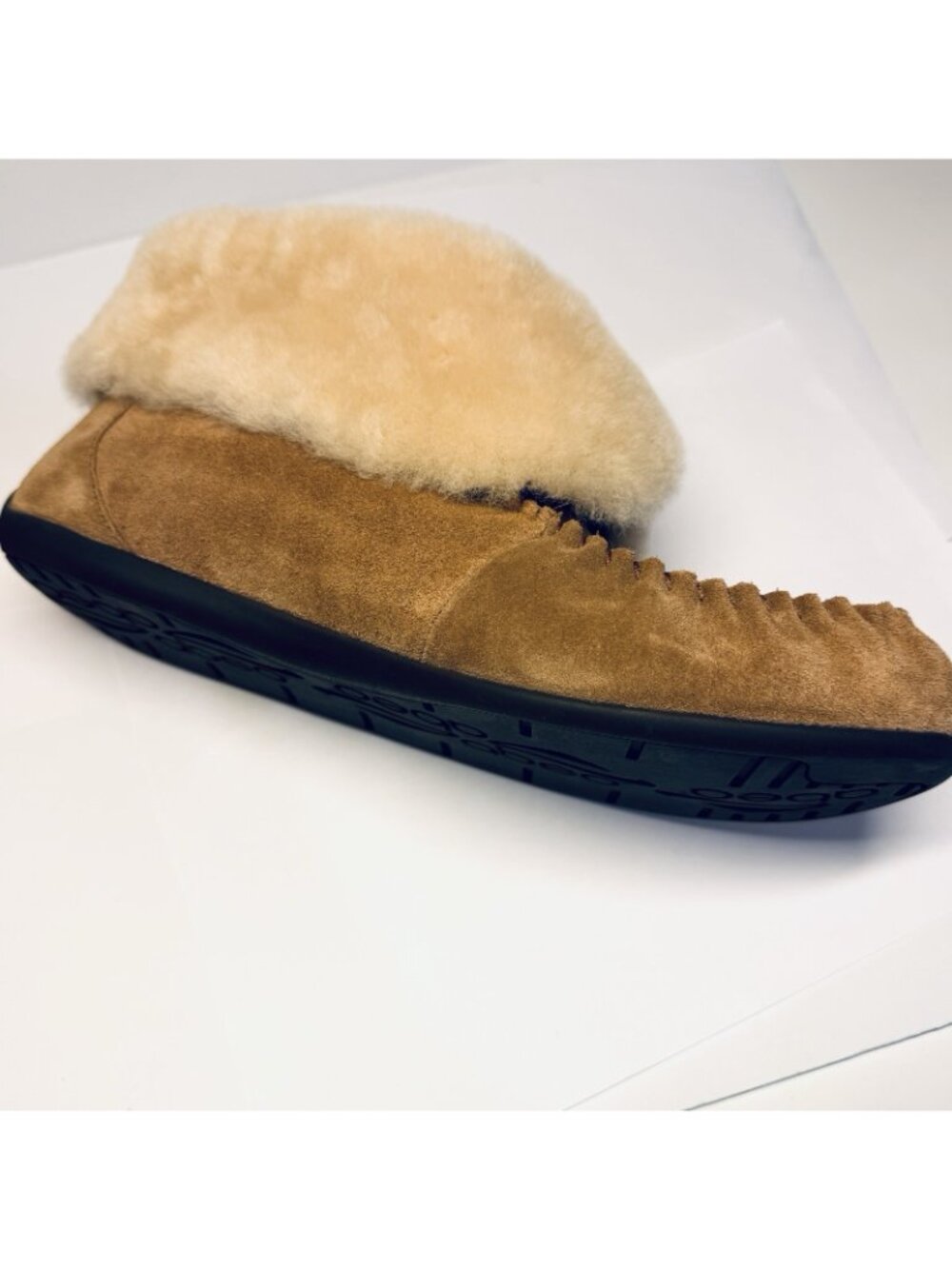 ABEO B.I.O. System Women's Whitby Tan Sheepskin Ankle Booties Sz 9 Slip-On - Picture 9 of 14
